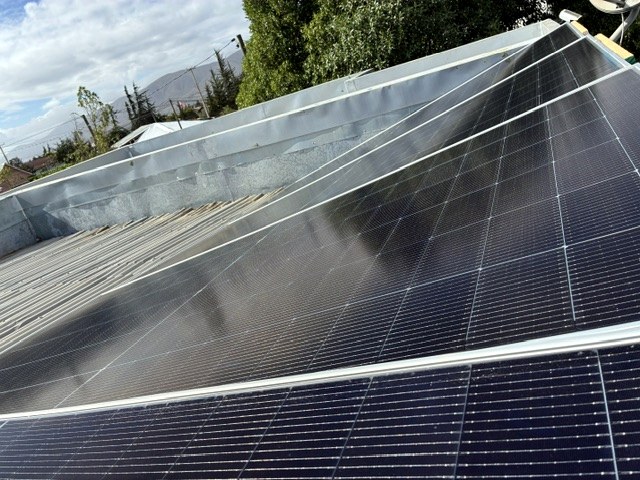 Paneles solares instalados